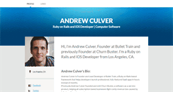 Desktop Screenshot of andrewculver.net